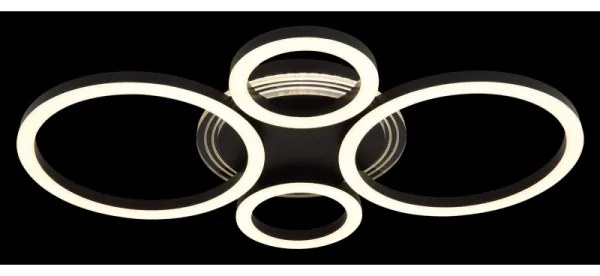 Globo 48039-40 LORETTA LED mennyezeti lámpa 40W, 35,5x53 cm, fekete