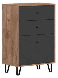BILBAO BL18 Kisszekrény CRAFT TABACO Tölgy/GRAFIT Színben
