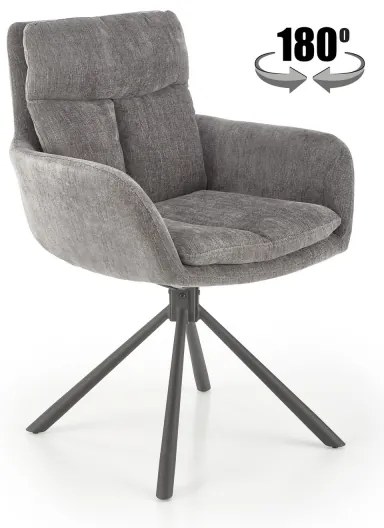 HALSA étkezőszék, 1 db, szürke