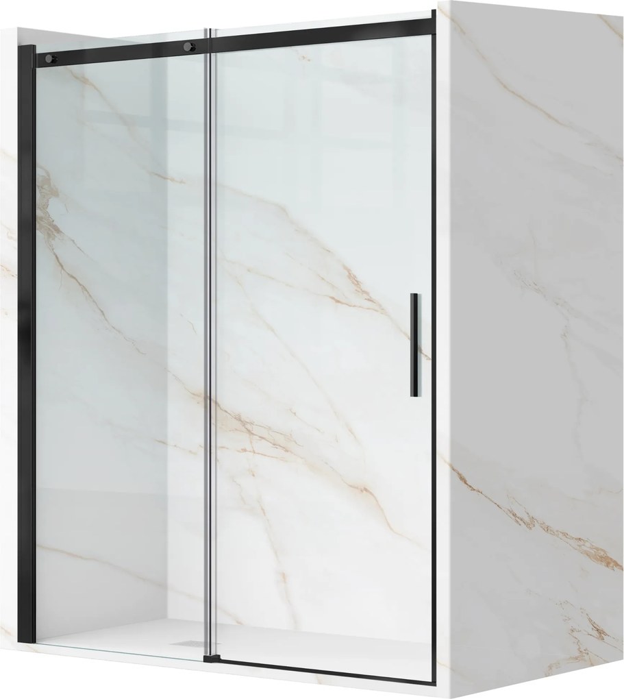 Porta kihúzható zuhanyajtó Black 100 cm