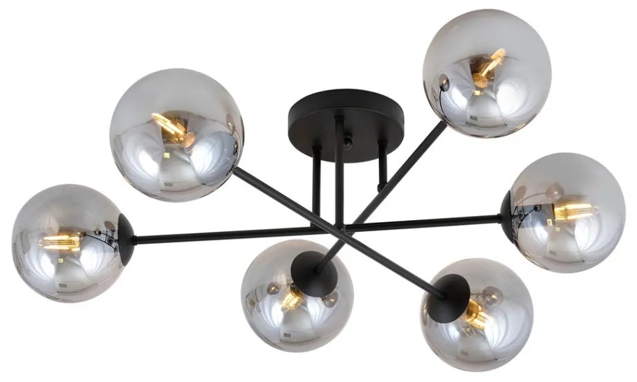 Emibig ROMA 1245/6 Plafonlámpa 6x10W/E14 IP20