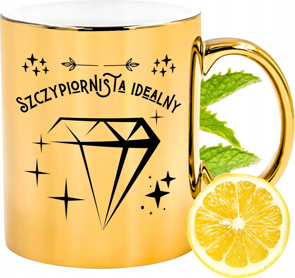 Arany Csillogó Bögre Csípős Ajándék Nyomtatott Fotóval