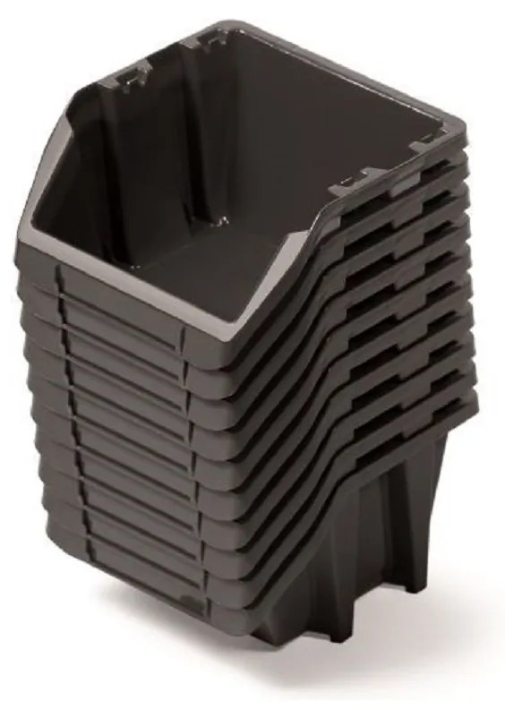 Kistenberg Tárolódoboz készlet 10db BINEER SHORT 118x98x70 mm fekete