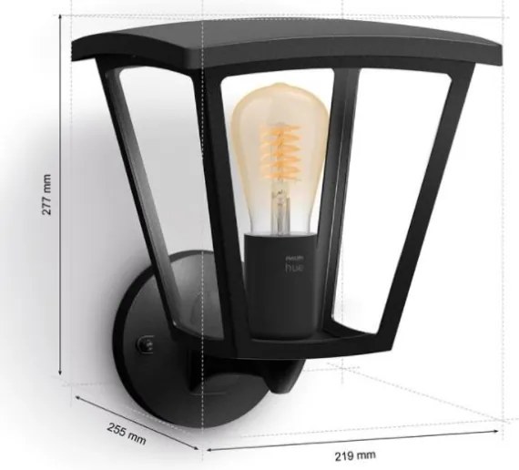 Philips - Kültéri fali lámpa INARA Hue 1xE27/7W/230V Wi-Fi IP44