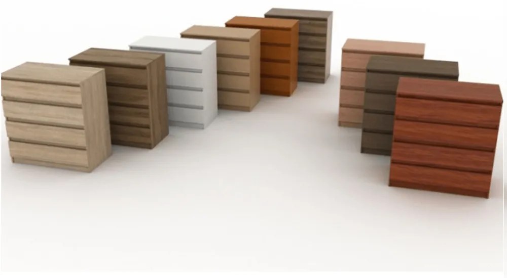 Zondo Komód Hannah New 04 (úzka) (sonoma tölgy). 1021343