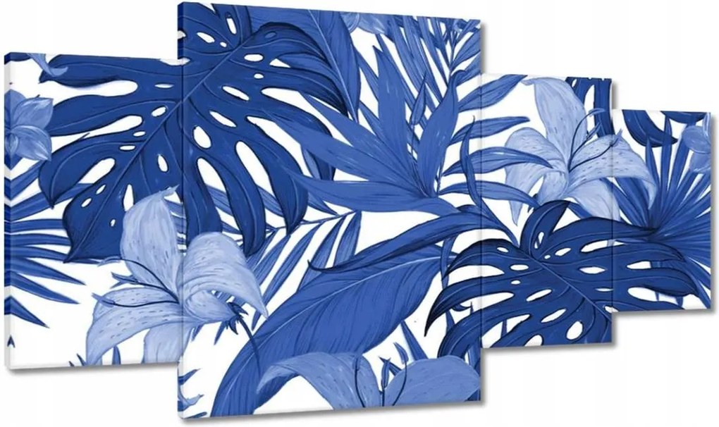 Festmények 160x90 Classic Blue Monstera