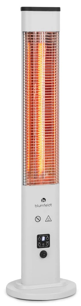 Blumfeldt Heat Guru Plus, kültéri sugárzó fűtőtest, 1200 W, 3 hőfokozat, távirányítóval