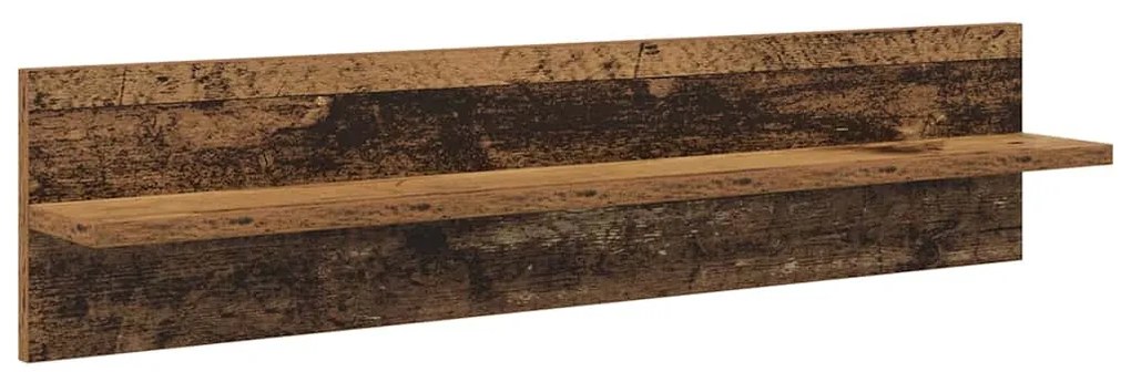 Falpolcok polcokkal 4 pcs Öreg fa 80 x 11,5 x 18 cm Faanyag