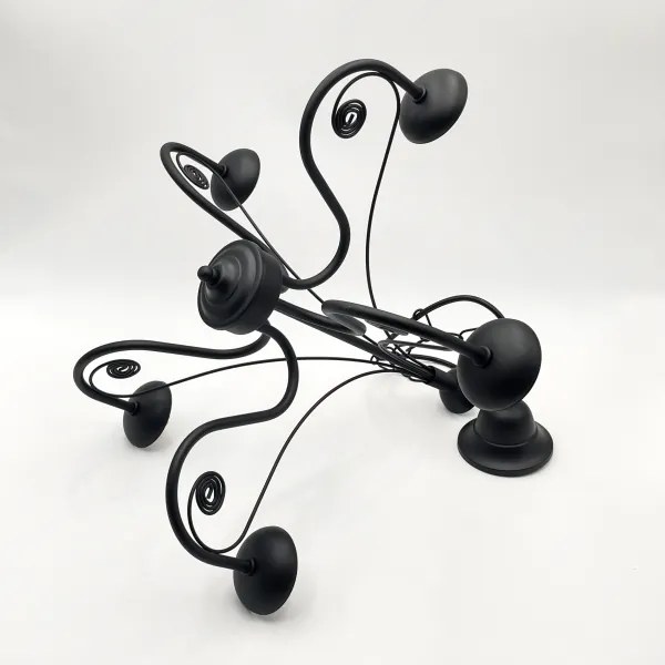 Brilagi - LED Csillár láncon COTTAGE 5xG9/40W/230V fekete/fehér