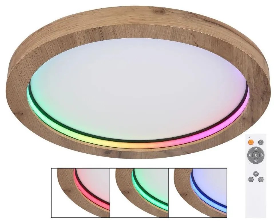Globo Globo 41374-24R - LED RGBW Dimmelhető mennyezeti lámpa BRANZA LED/24W/230V + távirányító GL7177