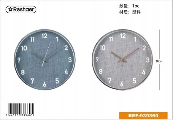 Falióra kerek 30 cm Klasszikus és jól olvasható