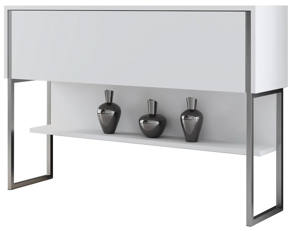 Komód Luxe - Silver, White