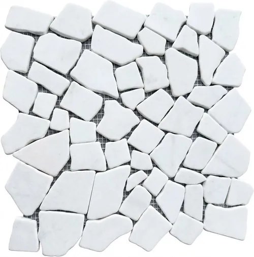 Kőmozaik Premium Mosaic Stone fehér 30x30 cm matt STMOSWH