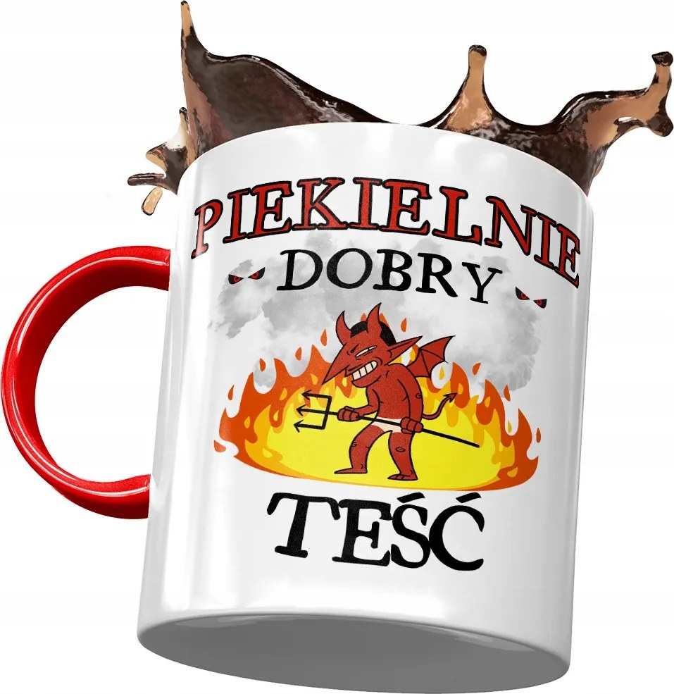 Piros bögre apósnak Anyós ajándék fényképes nyomtatással