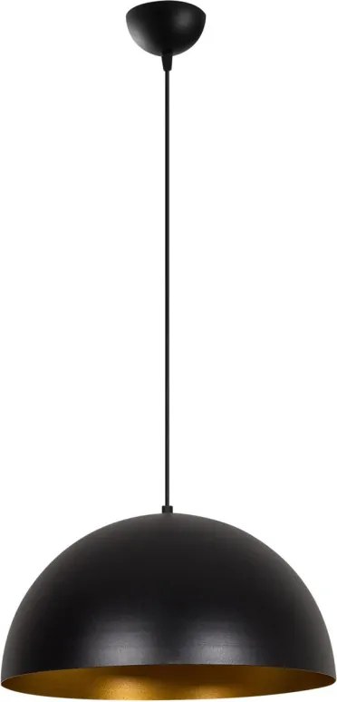 Sivani MR-722 fekete-arany vas függőlámpa, Ø40 cm