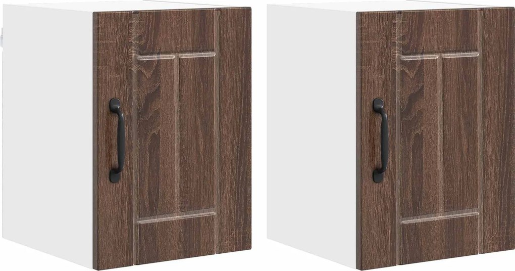 vidaXL Konyhaszekrény 2 pcs Barna Tölgy 30 x 31 x 40 cm Faanyag