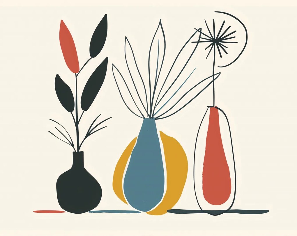 Poszter 76x60,5cm Virágos minták