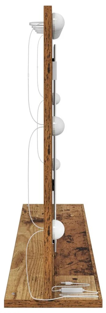 Pipere Tükör Régi Fa Fa és Üveg 100 x 55 x 18 cm Tükör