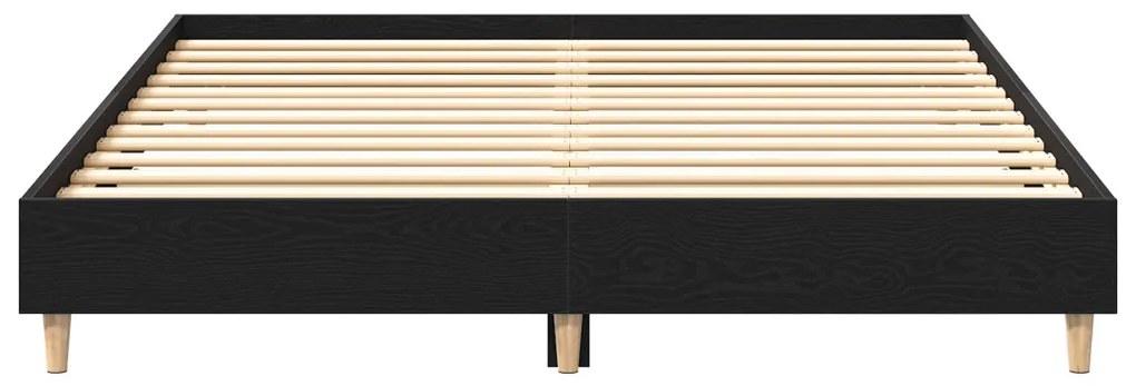 Ágykeret Fekete tölgy 140 x 200 cm Faanyag