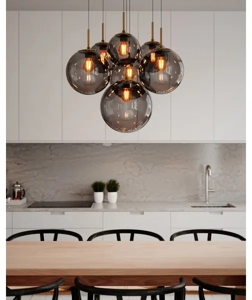 ByRydens 4202390-4002 - Kábeles csillár LAURA 7xE27/8W/230V