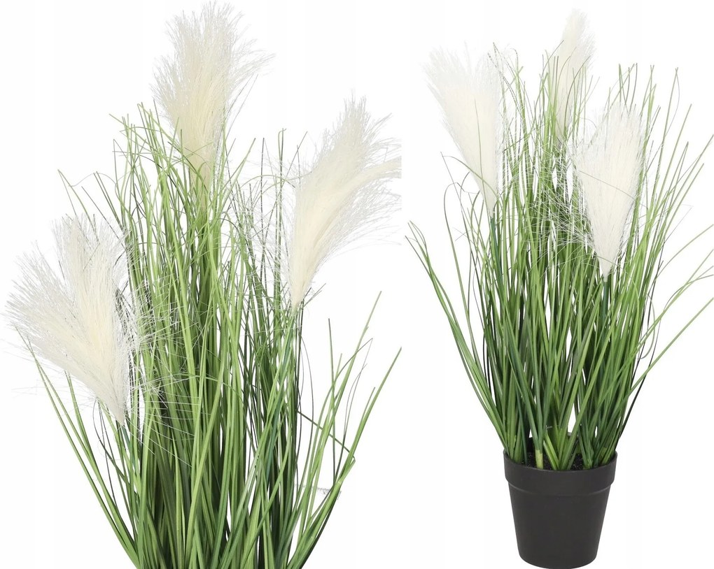 Műfű Pampa Növény Cserépben Művirág 44CM
