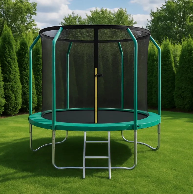 Prémium kerti trambulin gyerekeknek beltéri hálóval 8FT - Ø 252 cm