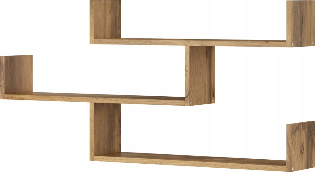 Könyvespolc, Falra Akasztható Polc, Nappaliba, Könyvespolc Frida Tölgy Wotan