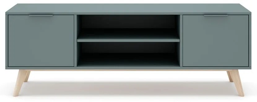 Szürkészöld TV-állvány 140x53x40 cm Pisco – Marckeric