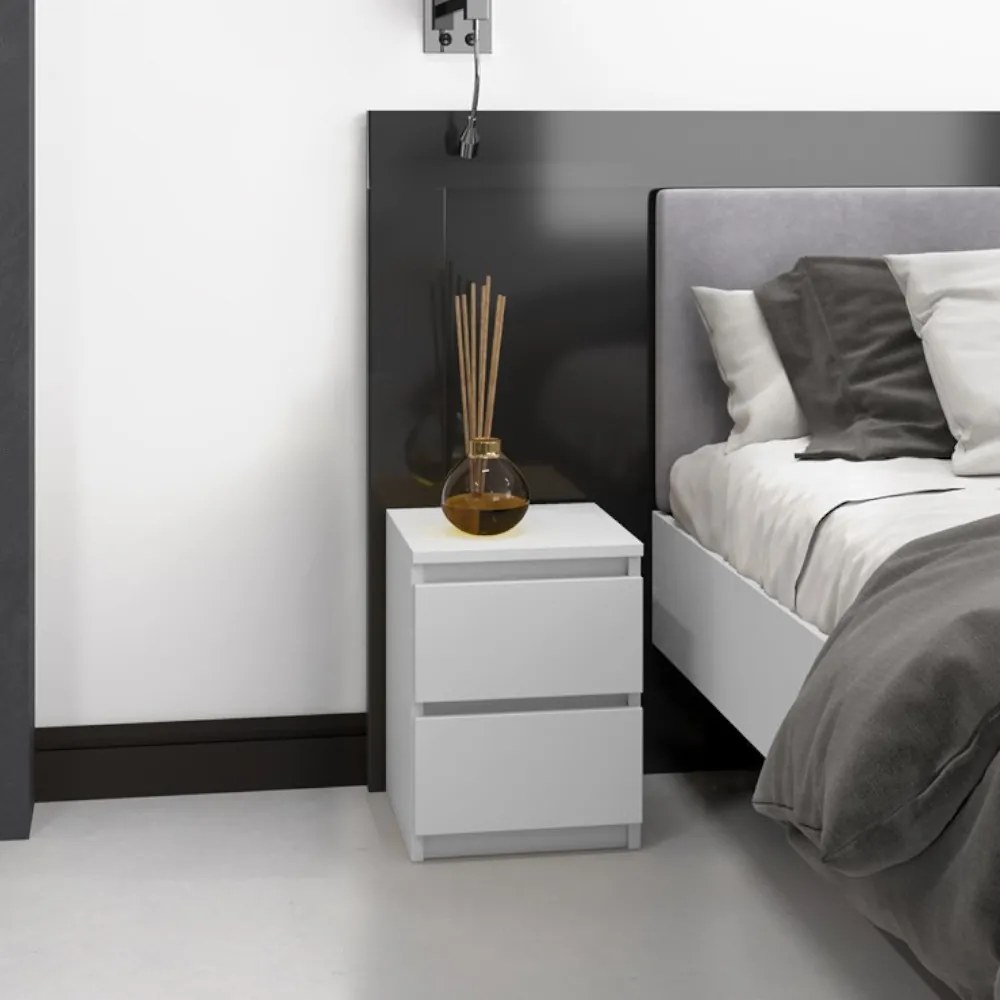 Drohmo M2 éjjeliszekrény, 30x40x30 cm, fehér