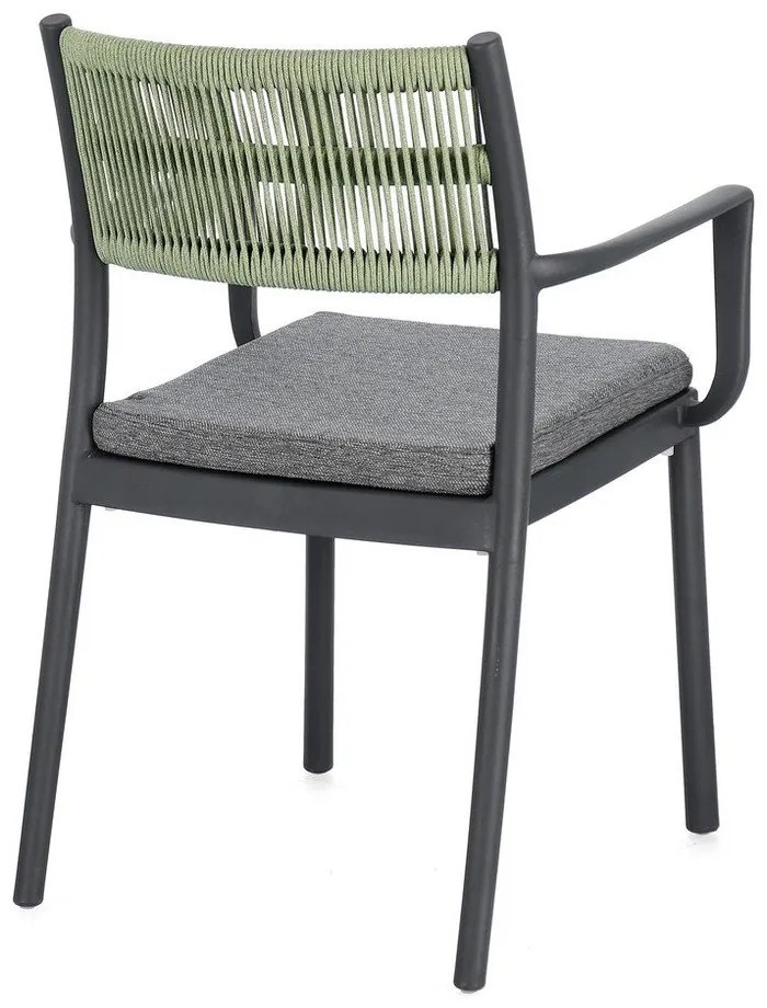 Szürke műanyag kerti szék szett 4 db-os Alvin – Bizzotto