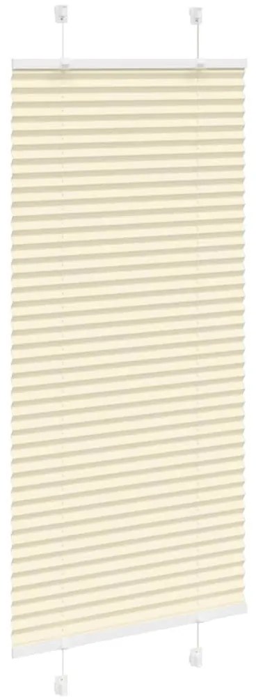 pliszírozott redőny krém 55x100 cm szövetszélesség 54,4 cm