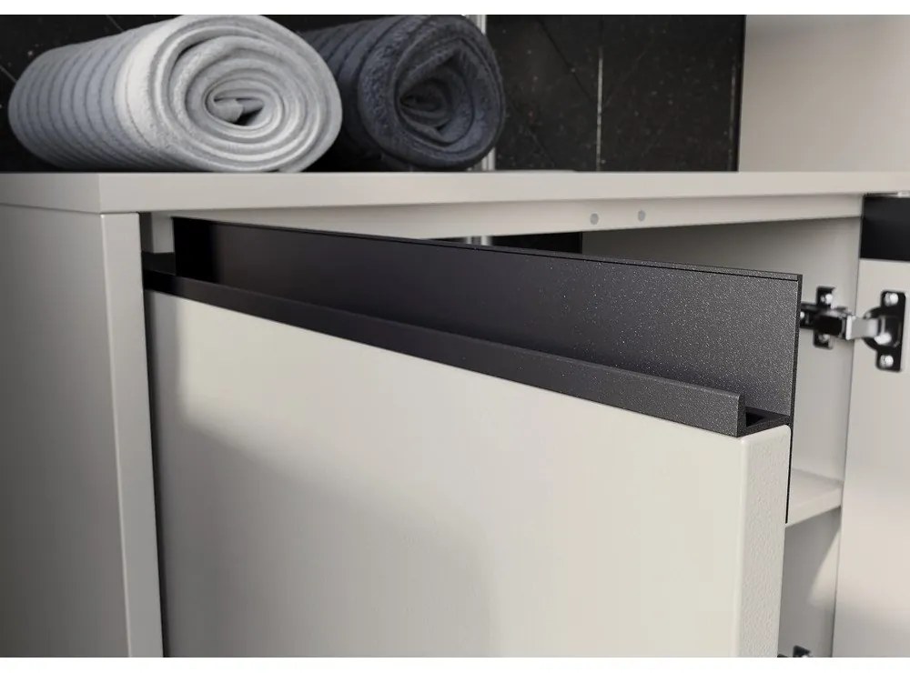 Szürke mosdó alatti szekrény 63x55 cm Lemont – Germania