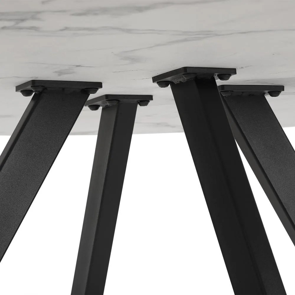 AVENBERG RONDO Étkezőasztal - Ø120, fehér