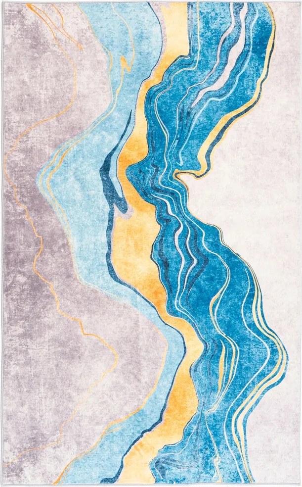 Novo szőnyeg Strado 140x200 cm arany márvány velvet