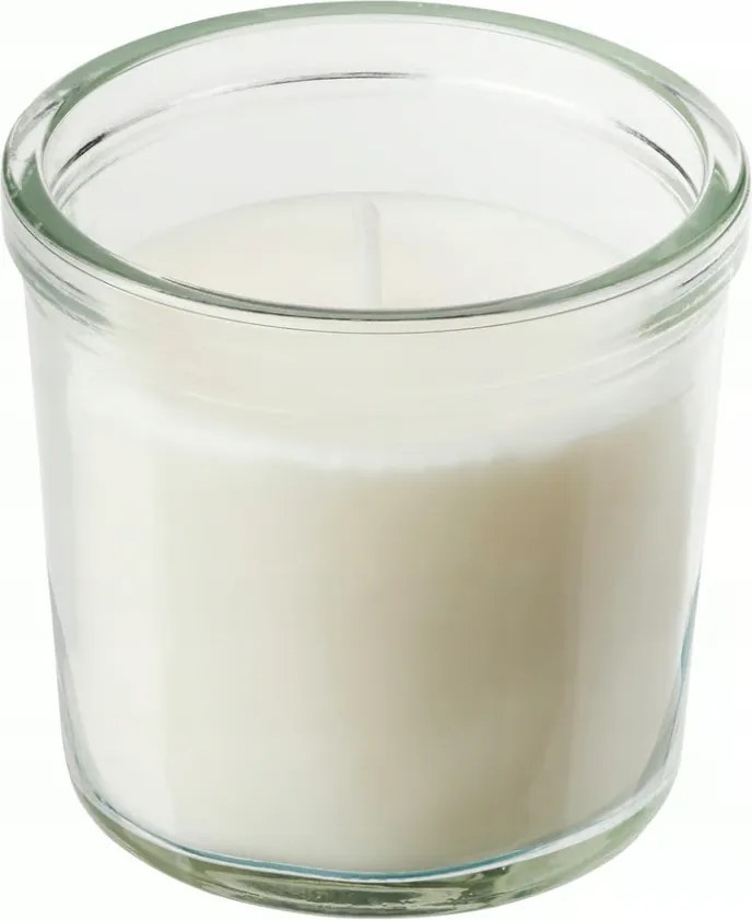Ikea Jamlik Illatgyertya üvegben, vanília/világos bézs, 20 óra