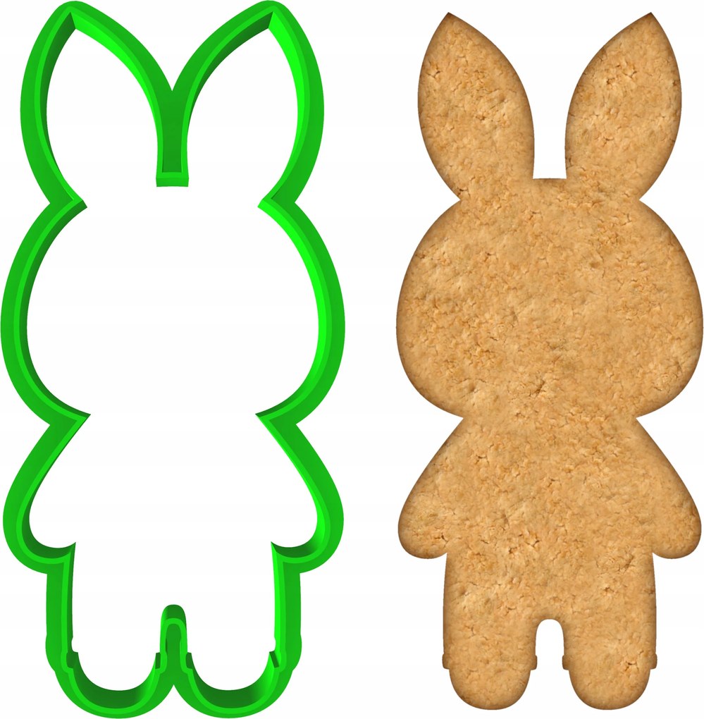 Húsvéti Mézeskalács Forma Húsvétra Nyuszi fiú 10cm