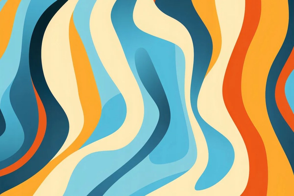 Poszter 45x30cm Táncoló hullámok