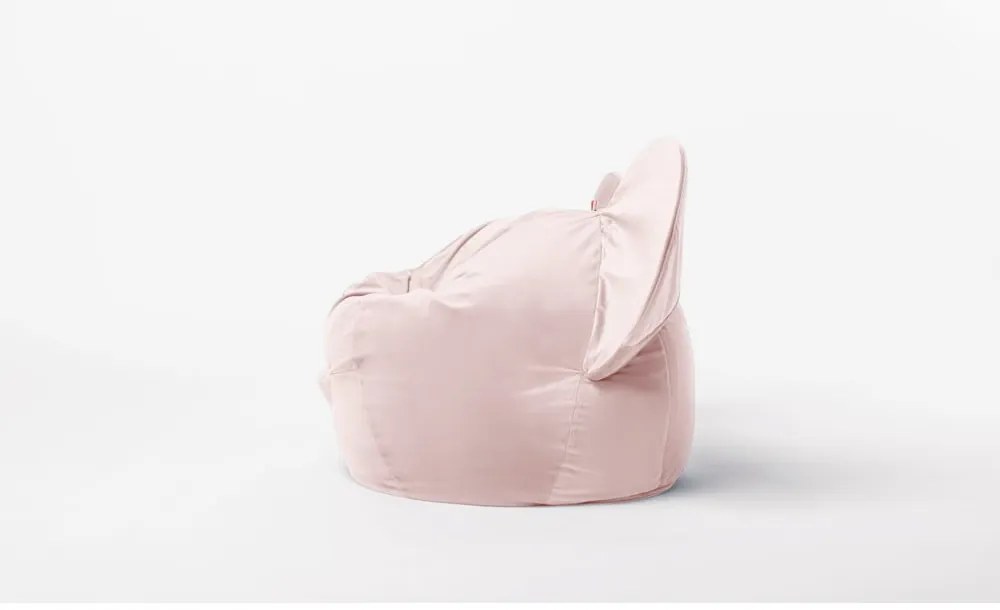 Világos rózsaszín gyerek babzsák Ears – The Brooklyn Kids