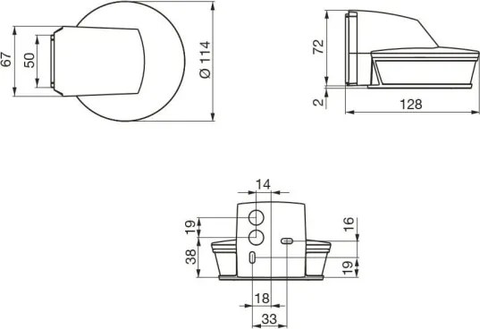 STEINEL 034979 - Kültéri mozgásérzékelő SenslQ S fekete IP54