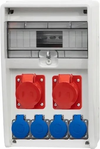 12M Ulisse kapcsolószekrény 2x16A/5P, 4x230V IP65