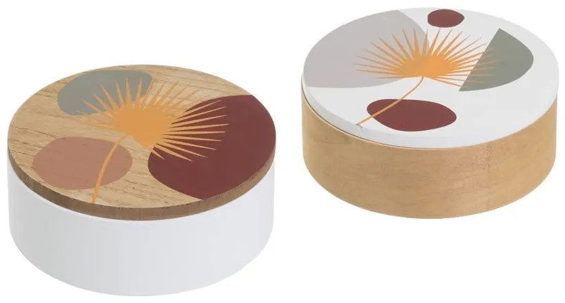 Fedeles dekoratív tárolódoboz szett 2 db-os ø 17x6,5 cm – Casa Selección