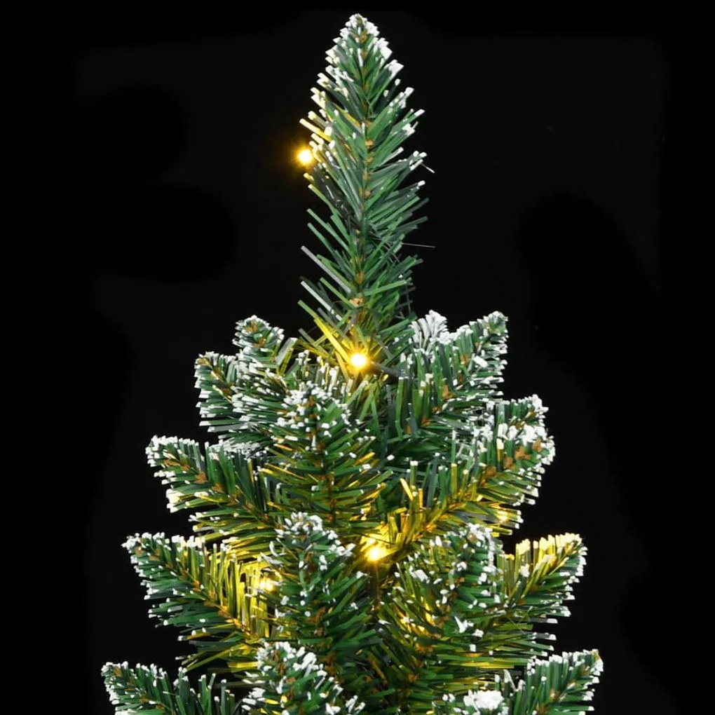 vékony műkarácsonyfa 150 LED-del 150 cm
