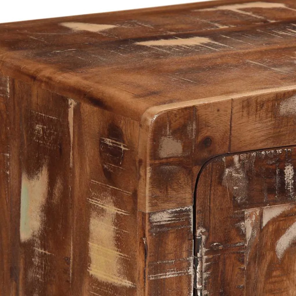 tömör újrahasznosított fa TV-szekrény 105x46x32 cm