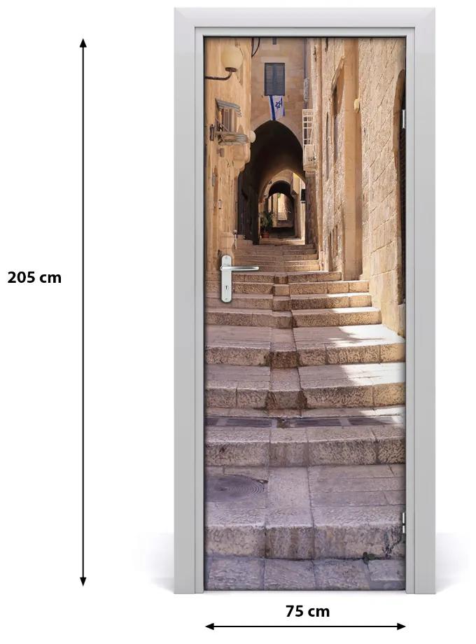 Poszter tapéta ajtóra Jeruzsálem Izrael 95x205 cm