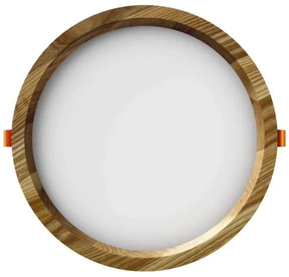 APLED - LED Lámpa RONDO WOODLINE LED/18W/230V 3000K átm. 26 cm kőris tömör fa