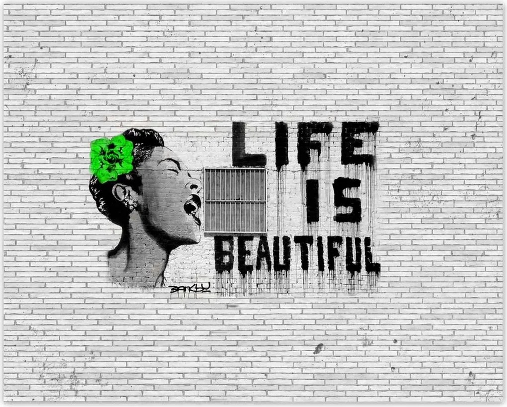 Poszterek 50x40 Banksy Life is beautiful