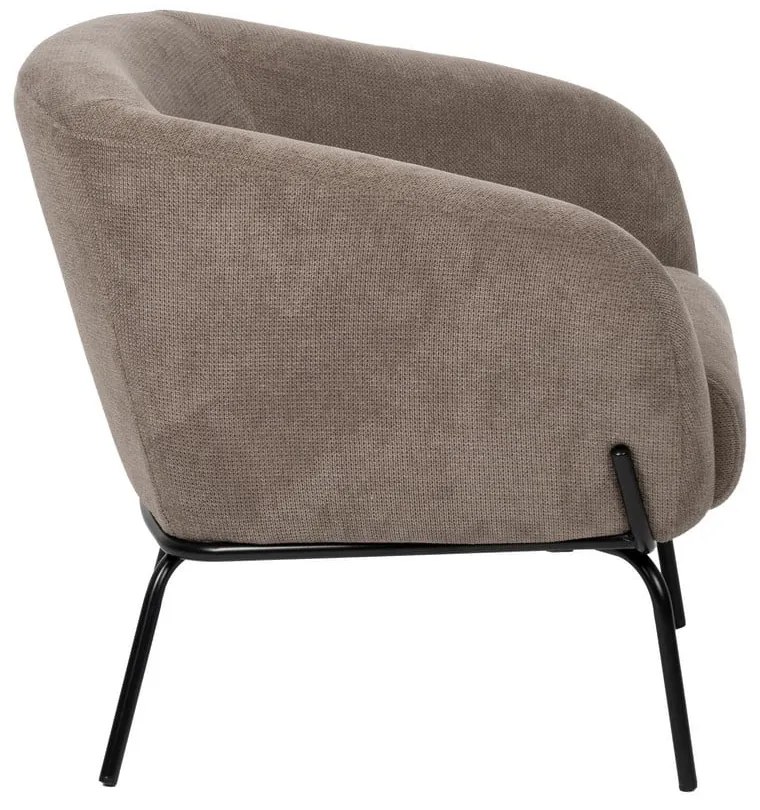 Szürkésbarna zsenília fotel Classic – Ixia