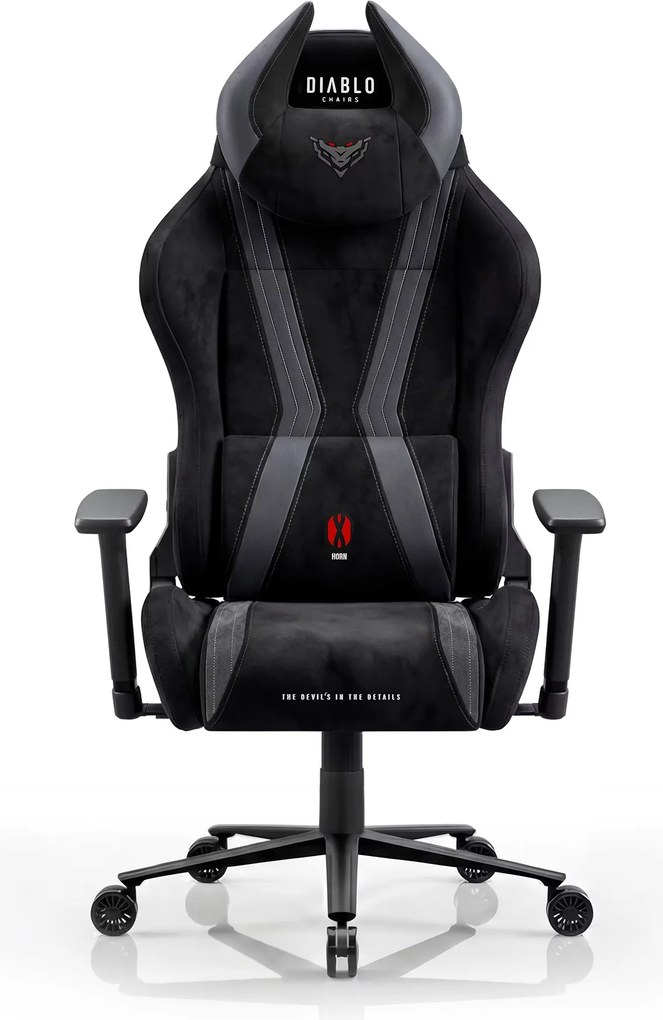 Gamer szék szövet fekete Normal Size: Diablo X-Horn 2.0 Burned Black