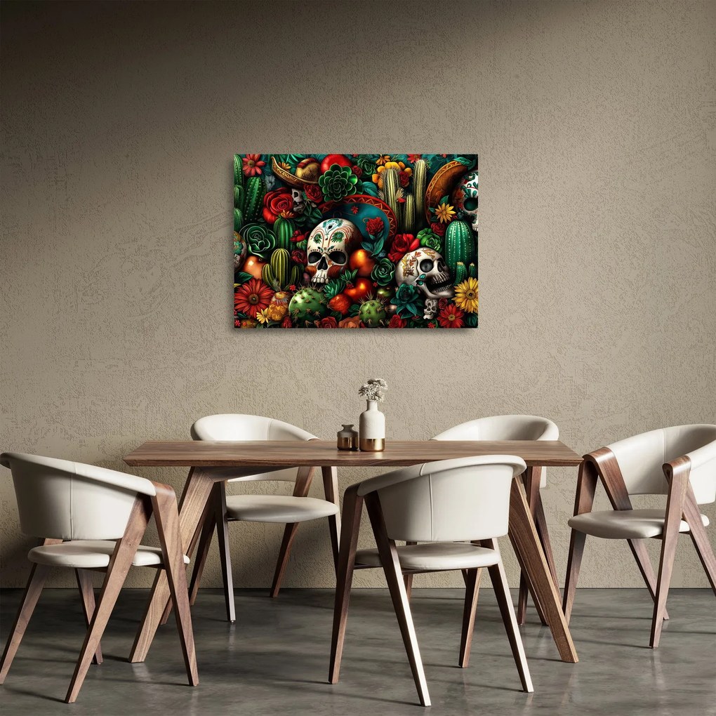Üveg kép - Mexikói koncepció (70x50 cm)