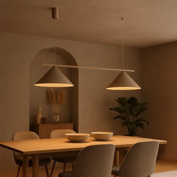 Kábelre függeszthető csillár CAPITAL 2xGX53/15W/230V taupe